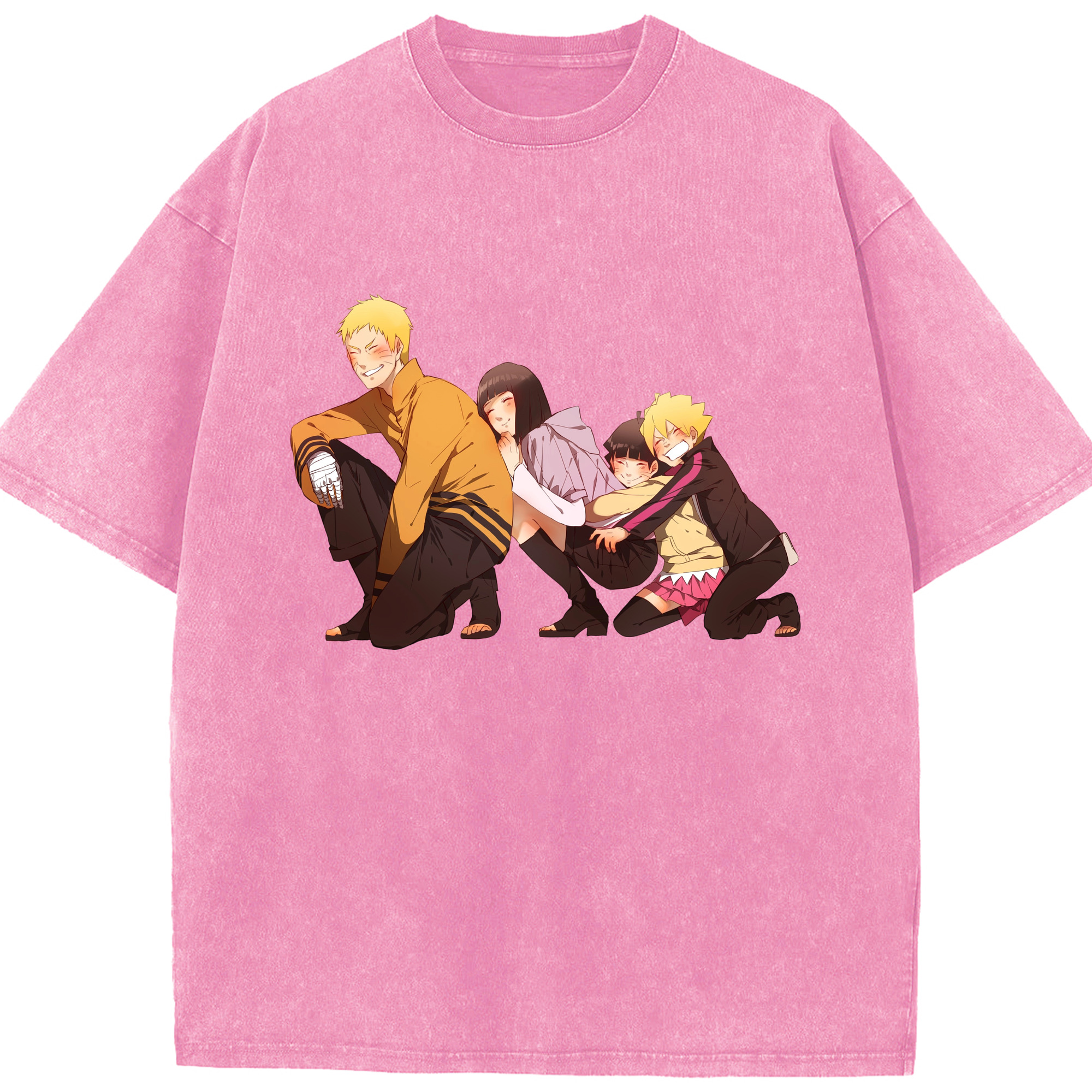 （画像用） NARUTO -ナルト- うずまき ナルト Uzumaki Naruto 綿100% ヴィンテージ風 半袖Tシャツ（フロントプリント）